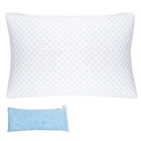 1Pc Shredded Memory Foam Pillow Adjustable Cool Pillow With Extra