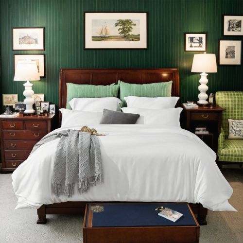 This High-quality White And Pink Oversized Solid Color Duvet Cover Set Includes One Duvet Cover And Two Pillowcases. Its Universally Appealing De
