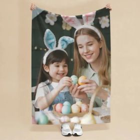 Custom Blankets Flannel With Photo Upload For Mother's Day - Must Upload The Image