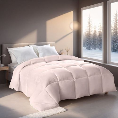 Pink Extra Large Plump Thick Duvet - Enhanced Warmth & Skin-friendly Comfort. Fits Single/double Beds. Luxury Hotel-grade Insert For Bedroom Use.