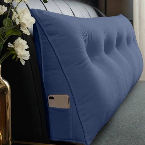 Triangle Reading Cushion With A Button-grey