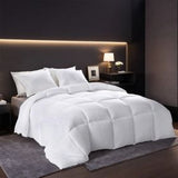 Extra Large White Checkered Plump Duvet - Luxury Hotel-grade Bedding For Bedrooms And Guesthouses. Features Ultra-soft Thickened Warmth With All-