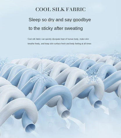 Air Condition Comforter for Summer Pure Color Ice Silk Cooling Blanket Lightweight and Smooth Twin/King Size Cold Quilt
