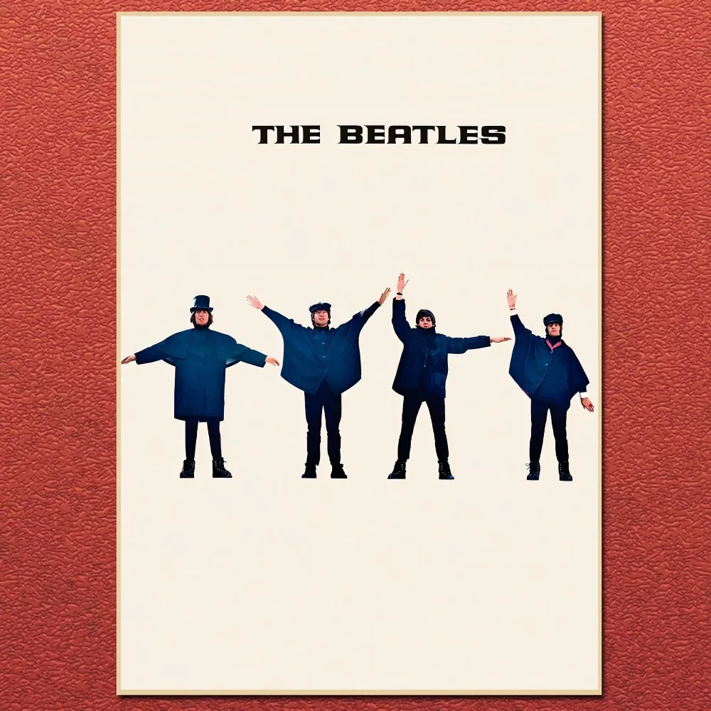 Vintage Famous Rock Band T-he-b-beatles Canvas Poster Fancy Wall Art for Living Room Bar Decoration Wall Decor Gift Poster