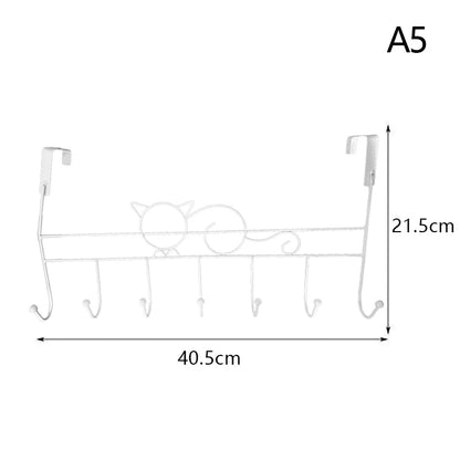 Heart-Shaped Door Behind Hook Storage Wall Hanging Clothes Hanger Hook Punch-free Hanger Bedroom Organizer Storage Accessories