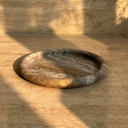 Wabi Sabi Natural Stone Tray Decor Bowl Fruit Plate Jewelry Organizer Living Room Coffee Table