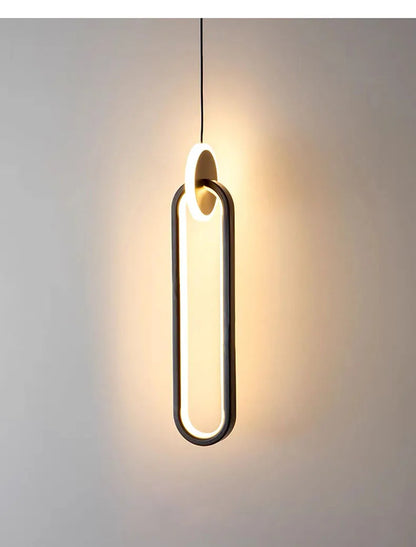 LED pendant light modern minimalist bedroom dining room golden black hanging light bedside reading light LED decorative pendant