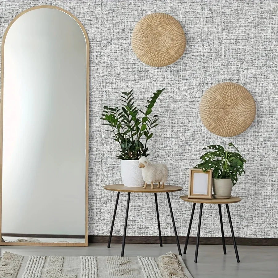 Vintage Linen Textured Self Adhesive Wallpaper for Living Room Bedroom Wall Decals Vinyl Waterproof Contact Paper Home Decor