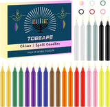 24 Pieces of 4-Inch Colored Stick Candles, Drip-Free, Smokeless, Unscented, Household Dinner Candles, Hand-Poured, High-Quality, Suitable for Churches, Homes, Weddings, Parties, Seasonal Celebrations, Emergencies, and Home De