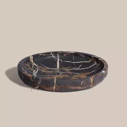 French quiet style natural marble fruit plate designer model room villa restaurant tray storage decorative ornaments