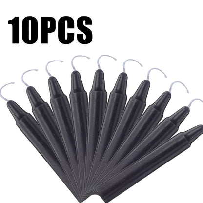 10PCS Exquisite Mini Taper Halloween Candle Mixed Colored Long Rod Christmas Candles Birthday Wedding Decorations Handmade Wax