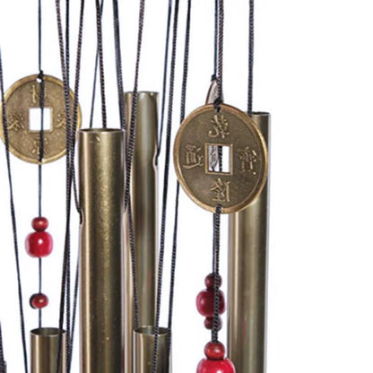 Large Wind Chime Tubes Bells Metal Church Bell Wood Metal For Outdoor Garden Yard Home Decoration Bless A Symbol Of Good Luck