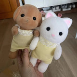 Unofficial 21cm Forests Familys Animal Movable Limbs Figure Phone Stand Holder Ornament Cute Room Desktop Decor Birthday Gift