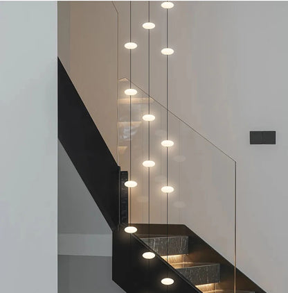 Minimalist chandelier villa revolving staircase pendent lamp Hotel hall hanging lamp for ceiling lamps Nordic Hanging chandelier