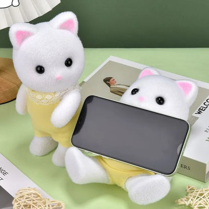 Unofficial 21cm Forests Familys Animal Movable Limbs Figure Phone Stand Holder Ornament Cute Room Desktop Decor Birthday Gift