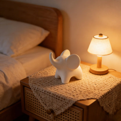 Creative Mini Elephant Sculpture: Minimalist Accent for Home Office Desk Decor
