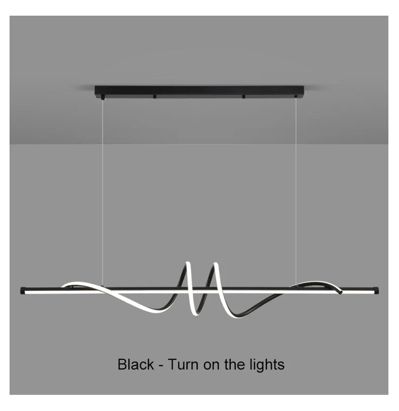 Modern Led Pendant Lights Home Decor For Living Room Dining Room Kitchen Office Bar Hanging Lamp Minimalist Chandelier Lustre
