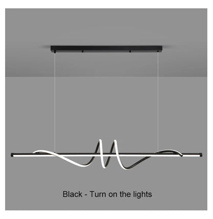 Modern Led Pendant Lights Home Decor For Living Room Dining Room Kitchen Office Bar Hanging Lamp Minimalist Chandelier Lustre