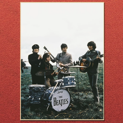 Vintage Famous Rock Band T-he-b-beatles Canvas Poster Fancy Wall Art for Living Room Bar Decoration Wall Decor Gift Poster