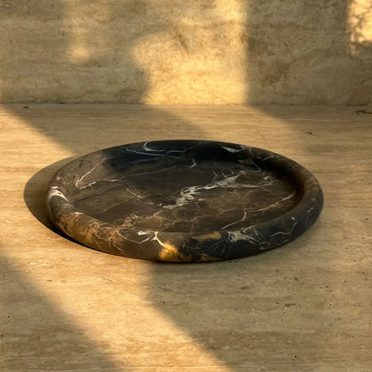 Wabi Sabi Natural Stone Tray Decor Bowl Fruit Plate Jewelry Organizer Living Room Coffee Table