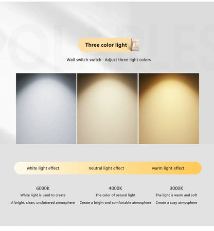 LED pendant light modern minimalist bedroom dining room golden black hanging light bedside reading light LED decorative pendant