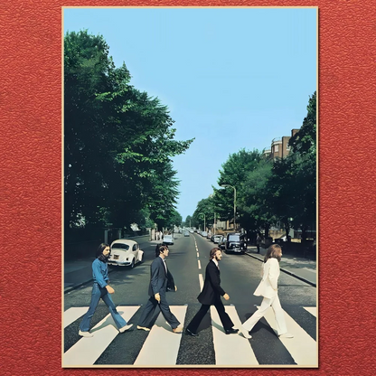 Vintage Famous Rock Band T-he-b-beatles Canvas Poster Fancy Wall Art for Living Room Bar Decoration Wall Decor Gift Poster