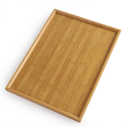 Rectangular Bamboo Tray Wooden Solid Color Fruit Snack Plates Kitchen Accessories Household Bread Tray
