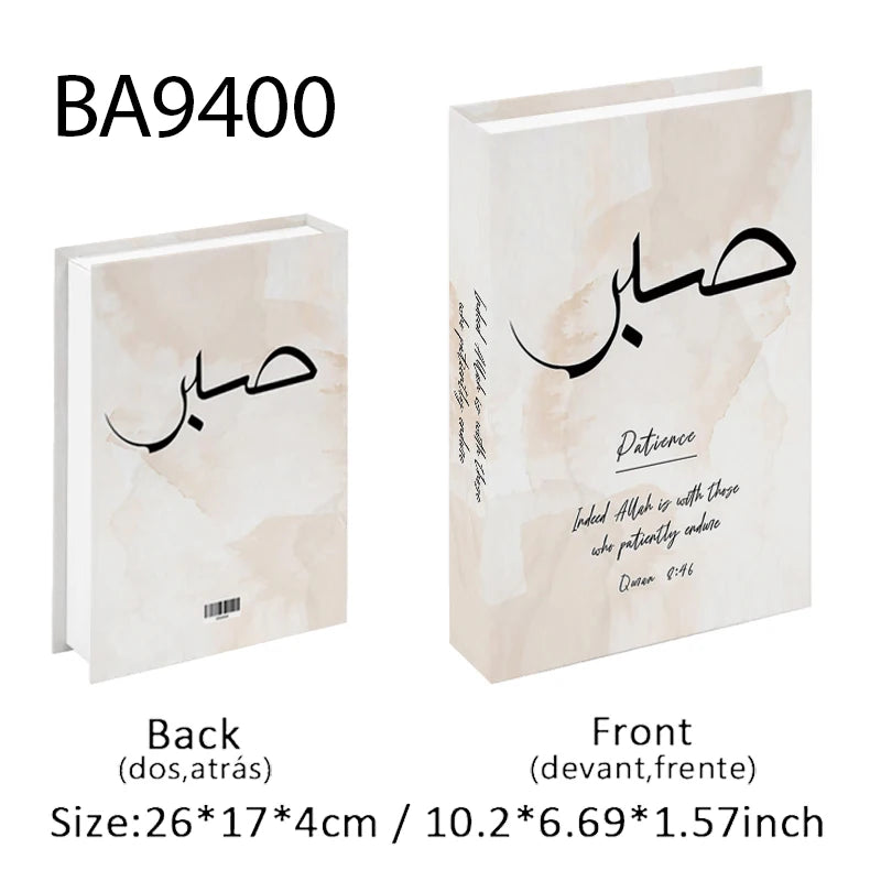Islamic Luxury Fake Book Decorative Books Storage Box Coffee Table Interior Decoration Kaaba Mosque Muslims Bedroom Home Decor