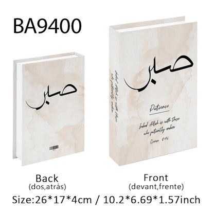 Islamic Luxury Fake Book Decorative Books Storage Box Coffee Table Interior Decoration Kaaba Mosque Muslims Bedroom Home Decor