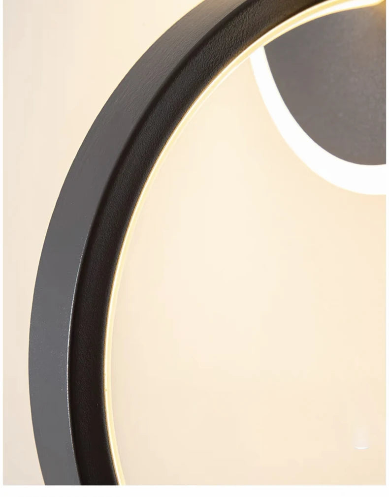 LED pendant light modern minimalist bedroom dining room golden black hanging light bedside reading light LED decorative pendant