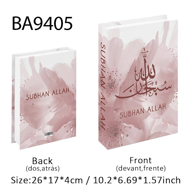Islamic Luxury Fake Book Decorative Books Storage Box Coffee Table Interior Decoration Kaaba Mosque Muslims Bedroom Home Decor