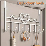 Heart-Shaped Door Behind Hook Storage Wall Hanging Clothes Hanger Hook Punch-free Hanger Bedroom Organizer Storage Accessories
