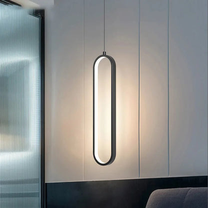 LED pendant light modern minimalist bedroom dining room golden black hanging light bedside reading light LED decorative pendant