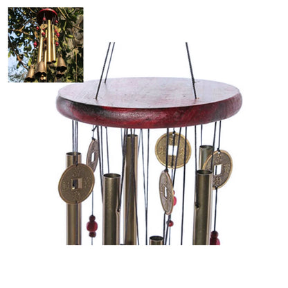 Large Wind Chime Tubes Bells Metal Church Bell Wood Metal For Outdoor Garden Yard Home Decoration Bless A Symbol Of Good Luck