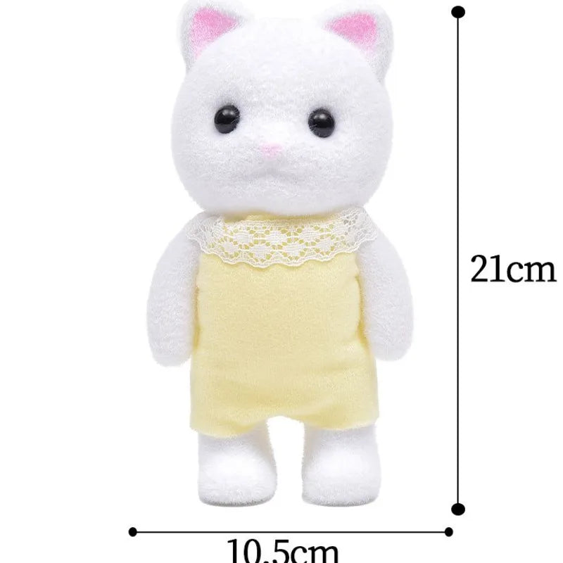 Unofficial 21cm Forests Familys Animal Movable Limbs Figure Phone Stand Holder Ornament Cute Room Desktop Decor Birthday Gift