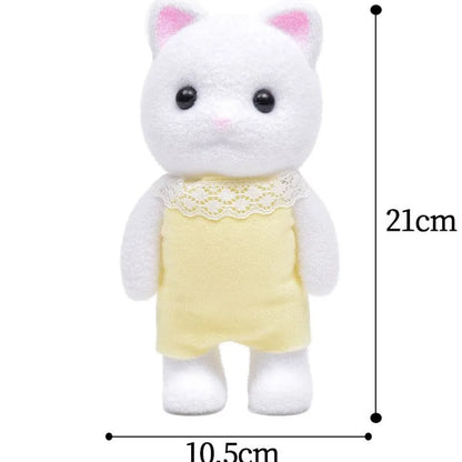 Unofficial 21cm Forests Familys Animal Movable Limbs Figure Phone Stand Holder Ornament Cute Room Desktop Decor Birthday Gift