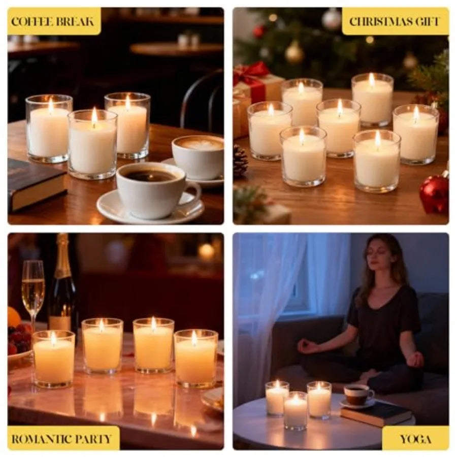 12 PCS 6oz Scented Candles Set Pure Soy Wax Aromatherapy Candles Relaxing Home Fragrance Bulk Gift Box for Wedding Party Favors