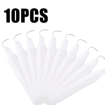 10PCS Exquisite Mini Taper Halloween Candle Mixed Colored Long Rod Christmas Candles Birthday Wedding Decorations Handmade Wax
