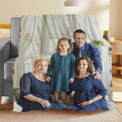 1Pc Custom Photo Blanket,Custom Flannel Blanket with Photo,Custom Picture Blanket,Custom Photo Blanket for Home,Custom Image