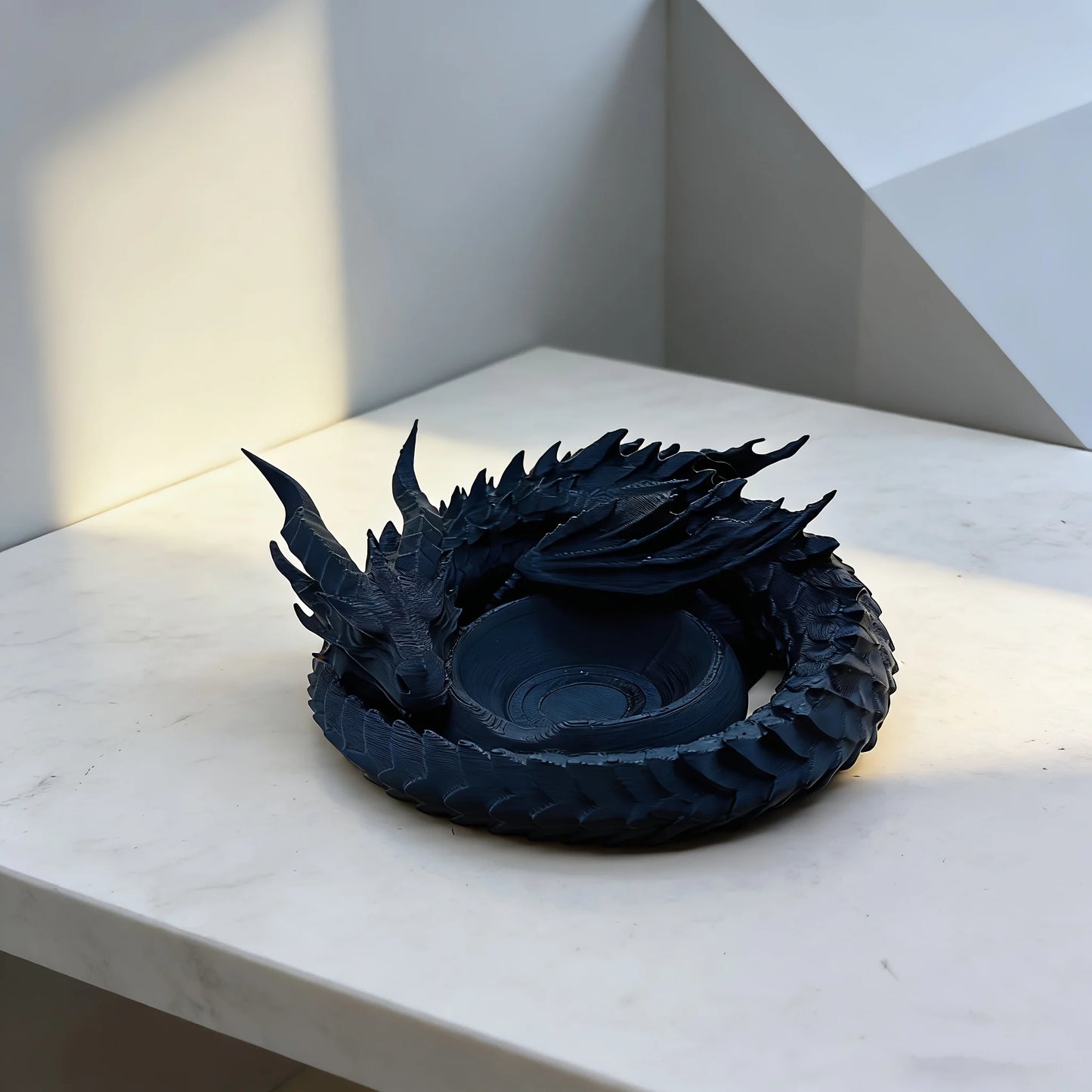 1-Piece Dragon Guardian Style Ornament Storage Tray, 3D Gothic Dragon Head Jewelry Storage Tray, Dark Style Ornament, Ring and Necklace Display Tray, the Best Gift Item