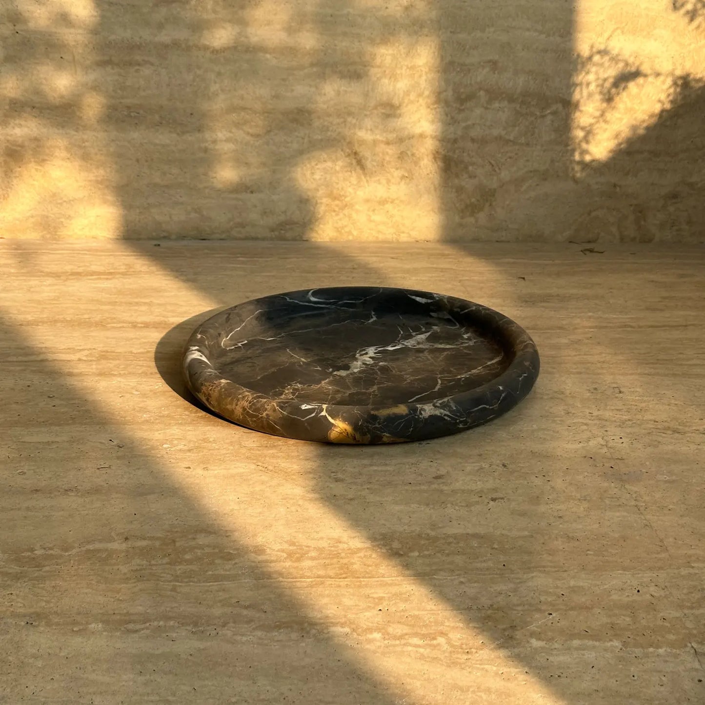 Wabi Sabi Natural Stone Tray Decor Bowl Fruit Plate Jewelry Organizer Living Room Coffee Table