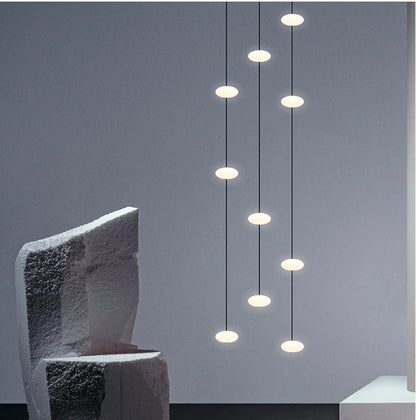 Minimalist chandelier villa revolving staircase pendent lamp Hotel hall hanging lamp for ceiling lamps Nordic Hanging chandelier