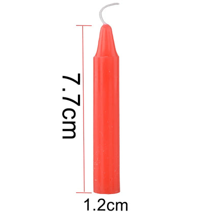 10PCS Exquisite Mini Taper Halloween Candle Mixed Colored Long Rod Christmas Candles Birthday Wedding Decorations Handmade Wax