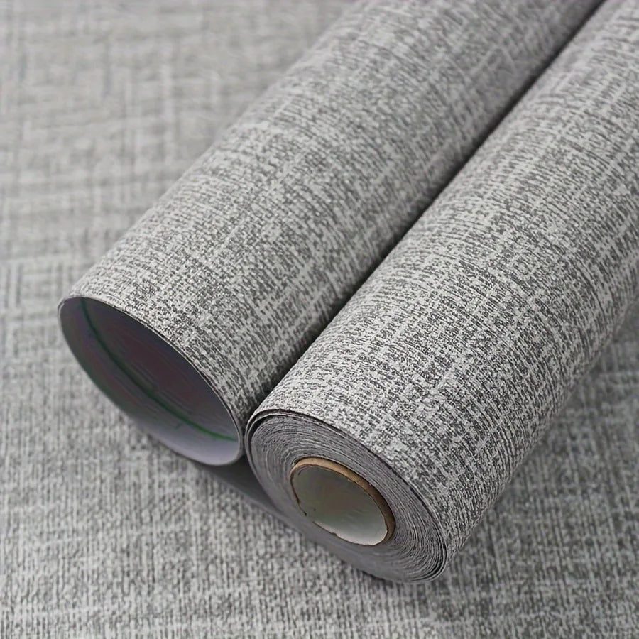 Vintage Linen Textured Self Adhesive Wallpaper for Living Room Bedroom Wall Decals Vinyl Waterproof Contact Paper Home Decor