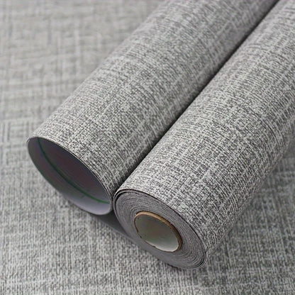Vintage Linen Textured Self Adhesive Wallpaper for Living Room Bedroom Wall Decals Vinyl Waterproof Contact Paper Home Decor
