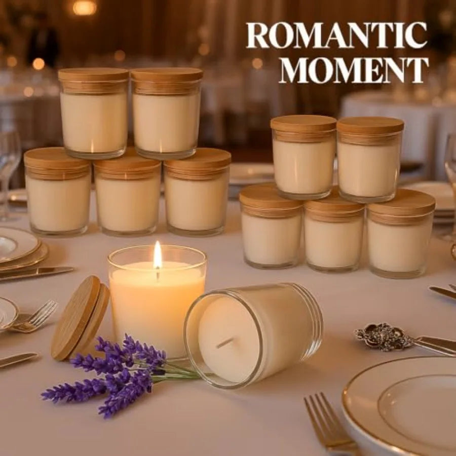 12 PCS 6oz Scented Candles Set Pure Soy Wax Aromatherapy Candles Relaxing Home Fragrance Bulk Gift Box for Wedding Party Favors