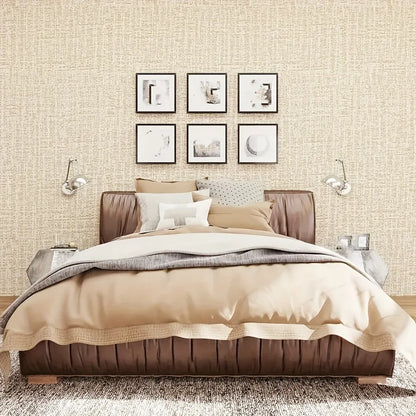 Vintage Linen Textured Self Adhesive Wallpaper for Living Room Bedroom Wall Decals Vinyl Waterproof Contact Paper Home Decor