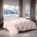 Pink Extra Large Plump Thick Duvet - Winter Enhanced Warmth With Skin-friendly Comfort. Bohemian Minimalist Checkered Design, Luxury Hotel-grade