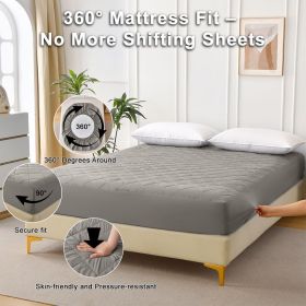 Diamond Grid Ultrasonic Waterproof Mattress Protector, QUEEN