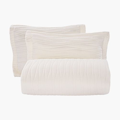 Queen Quilt Set, 3-Piece Lightweight Comforter, Microfiber Queen Size Bedding Set, Beige Bedspreads with 1 Quilt and 2 Pillow Shams
